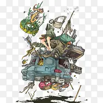 创意插画-空若网 创意插画-空若网