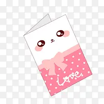 红白色卡通爱情表白卡片-空若网 红白色卡通爱情表白卡片-空若网