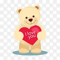 爱心泰迪熊公仔设计元素-空若网 爱心泰迪熊公仔设计元素-空若网