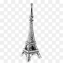 人体珠宝、银饰、吊坠、黑色埃菲尔铁塔-空若网 人体珠宝、银饰、吊坠、黑色埃菲尔铁塔-空若网