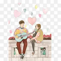 弹吉他的少年-空若网 弹吉他的少年-空若网