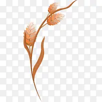 立秋卡通叶子插画-空若网 立秋卡通叶子插画-空若网