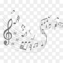 曼妙音符创意线谱-空若网 曼妙音符创意线谱-空若网