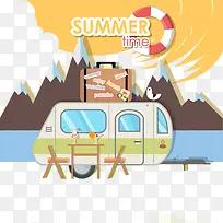 扁平化夏日元素-空若网 扁平化夏日元素-空若网