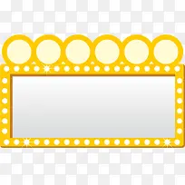 黄色花纹边框-空若网 黄色花纹边框-空若网