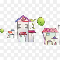 卡通房子-空若网 卡通房子-空若网