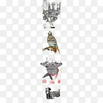 黑白插画-空若网 黑白插画-空若网