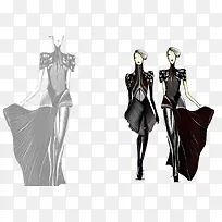 手绘时尚服饰-空若网 手绘时尚服饰-空若网