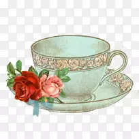 睡鼠茶杯纸餐具.插图-空若网 睡鼠茶杯纸餐具.插图-空若网