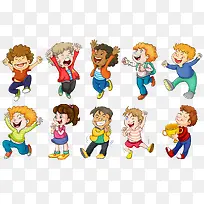 手绘卡通小朋友素材-空若网 手绘卡通小朋友素材-空若网