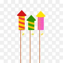 手绘多彩烟花箭头-空若网 手绘多彩烟花箭头-空若网