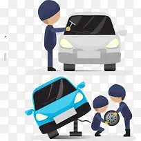 修车PNG矢量元素-空若网 修车PNG矢量元素-空若网