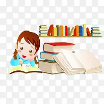 爱学习的小女孩-空若网 爱学习的小女孩-空若网
