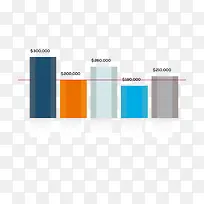 彩色柱形数据-空若网 彩色柱形数据-空若网