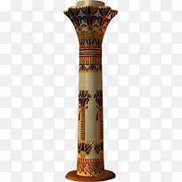 埃及彩绘石柱-空若网 埃及彩绘石柱-空若网