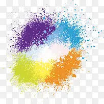 多彩喷溅背景-空若网 多彩喷溅背景-空若网