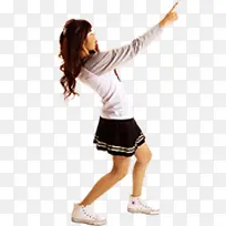 穿白色上衣黑色短裙的女孩-空若网 穿白色上衣黑色短裙的女孩-空若网