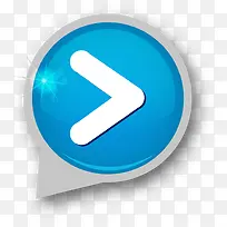 手绘蓝色按键按钮-空若网 手绘蓝色按键按钮-空若网