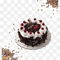 精美巧克力奶油蛋糕装饰-空若网 精美巧克力奶油蛋糕装饰-空若网