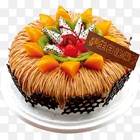 创意奶油丝水果蛋糕-空若网 创意奶油丝水果蛋糕-空若网