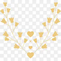 黄色树枝标题框-空若网 黄色树枝标题框-空若网