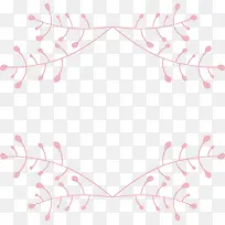 粉红色树枝标题框-空若网 粉红色树枝标题框-空若网