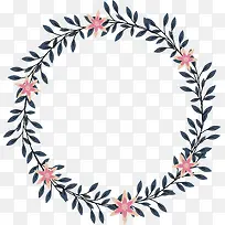 粉色花朵花环-空若网 粉色花朵花环-空若网