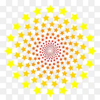 手绘卡通五角星形烟花-空若网 手绘卡通五角星形烟花-空若网