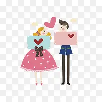 手绘照相的情侣-空若网 手绘照相的情侣-空若网