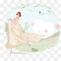 穿婚纱手拿捧花的新娘-空若网 穿婚纱手拿捧花的新娘-空若网