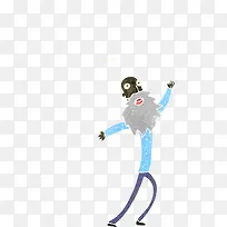 手绘白胡子爷爷-空若网 手绘白胡子爷爷-空若网