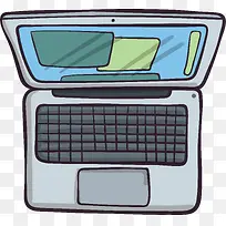 卡通手绘笔记本电脑-空若网 卡通手绘笔记本电脑-空若网