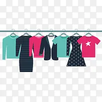 矢量挂衣服矢量衣架-空若网 矢量挂衣服矢量衣架-空若网