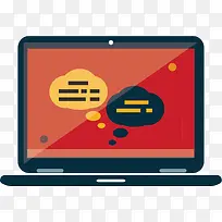 矢量图水彩红色笔记本电脑-空若网 矢量图水彩红色笔记本电脑-空若网