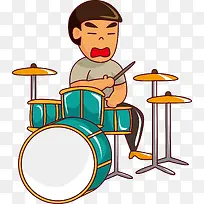 乐器手绘男生-空若网 乐器手绘男生-空若网
