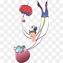 可爱卡通插画男生手绘-空若网 可爱卡通插画男生手绘-空若网