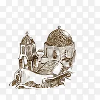 手绘清真寺-空若网 手绘清真寺-空若网