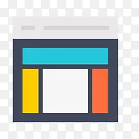 彩色扁平化网页布局元素-空若网 彩色扁平化网页布局元素-空若网