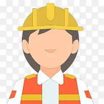 卡通扁平化工程师头像设计-空若网 卡通扁平化工程师头像设计-空若网