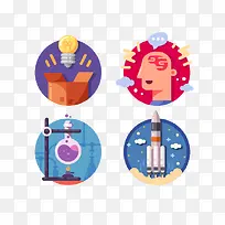 扁平化元素-空若网 扁平化元素-空若网