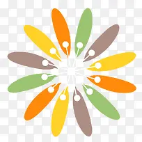 手绘彩色圆点-空若网 手绘彩色圆点-空若网