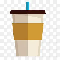 矢量一次性杯子黄色饮料-空若网 矢量一次性杯子黄色饮料-空若网