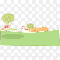 卡通手绘房子建筑风景-空若网 卡通手绘房子建筑风景-空若网