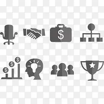 扁平化商业办公图标-空若网 扁平化商业办公图标-空若网