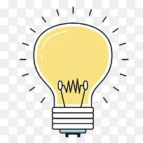 下载电灯泡AI淡黄色创意手绘灯-空若网 下载电灯泡AI淡黄色创意手绘灯-空若网