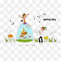 卡通儿童插画-空若网 卡通儿童插画-空若网