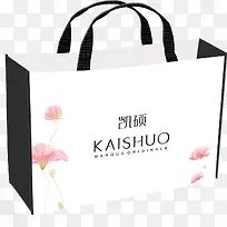 衣服简约花朵装饰无纺布手拎袋-空若网 衣服简约花朵装饰无纺布手拎袋-空若网