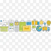 简笔各种购物方式-空若网 简笔各种购物方式-空若网