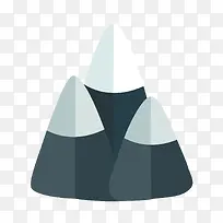 扁平化雪山PNG下载-空若网 扁平化雪山PNG下载-空若网