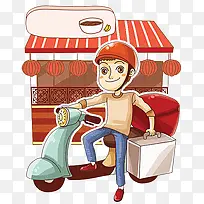 送外卖的人员-空若网 送外卖的人员-空若网